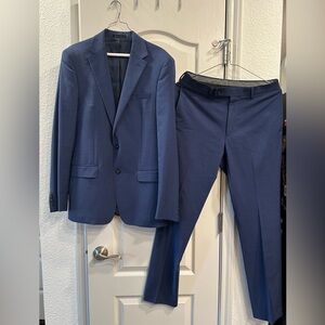 Calvin Klein Navy Blue Two-Piece Suit Jacket & Pants